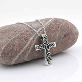 Silver Oxidized Celtic Cross