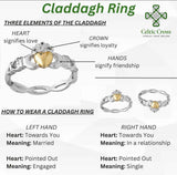 Anillo Claddagh de acero inoxidable