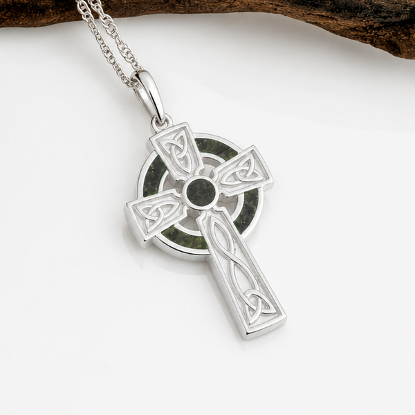 Connemara Marble Cross Necklace