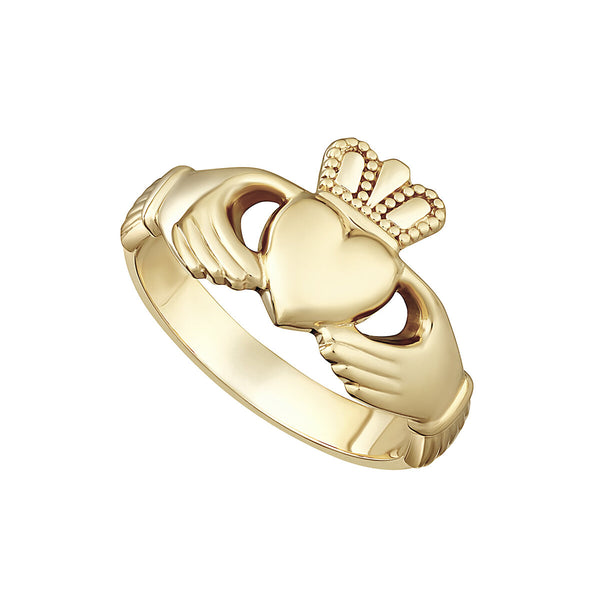 14K Gold Claddagh Ring