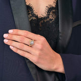 14 Karat Gold Diamant Verlobungsring Claddagh-Ring