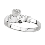 Dainty Sterling Silver Claddagh Ring