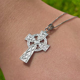 Hand Engraved Unique Finish Celtic Cross