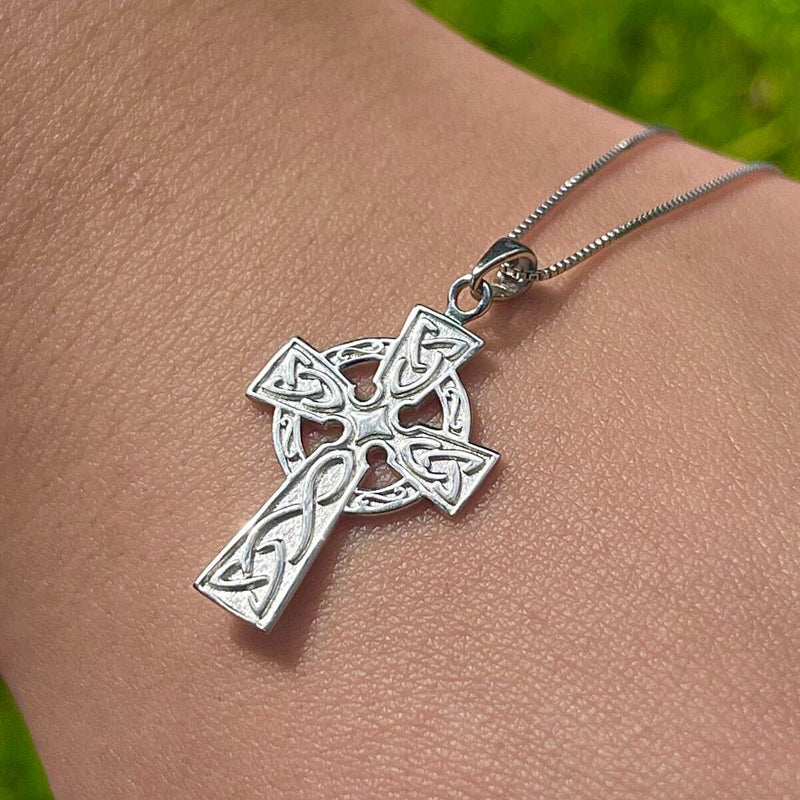 Hand Engraved Unique Finish Celtic Cross