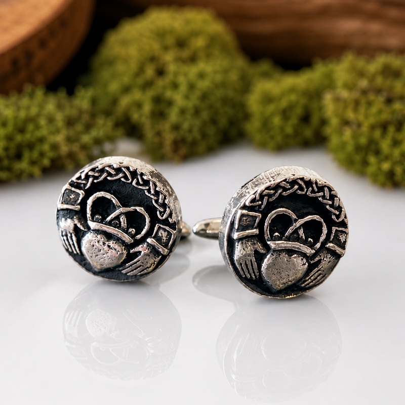 Claddagh Pewter Cufflinks