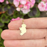 Gold Ireland Map Necklace