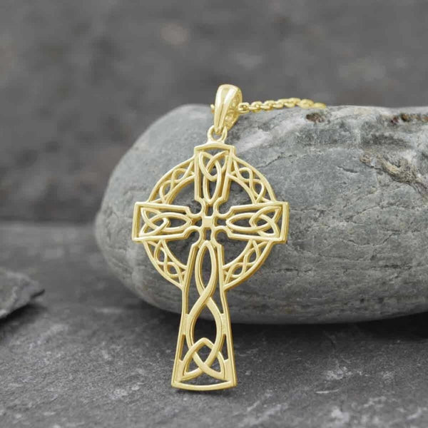 Yellow Gold Filigree Celtic Cross