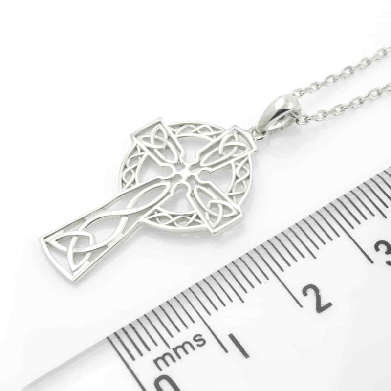 filigree celtic cross necklace