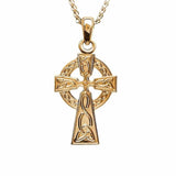 Yellow Gold Celtic Cross Necklace