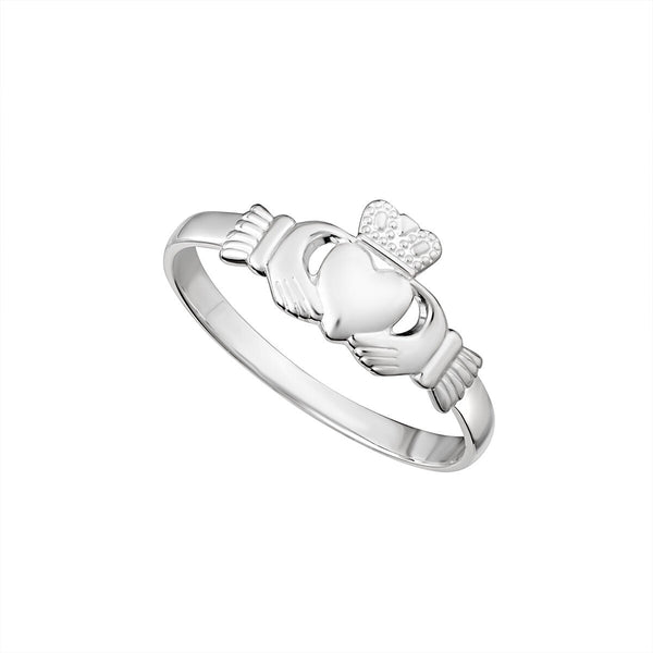 CHILDRENS SILVER CLADDAGH RING