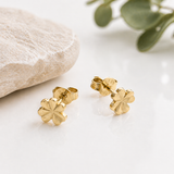 Shamrock Earrings in 9K Gold