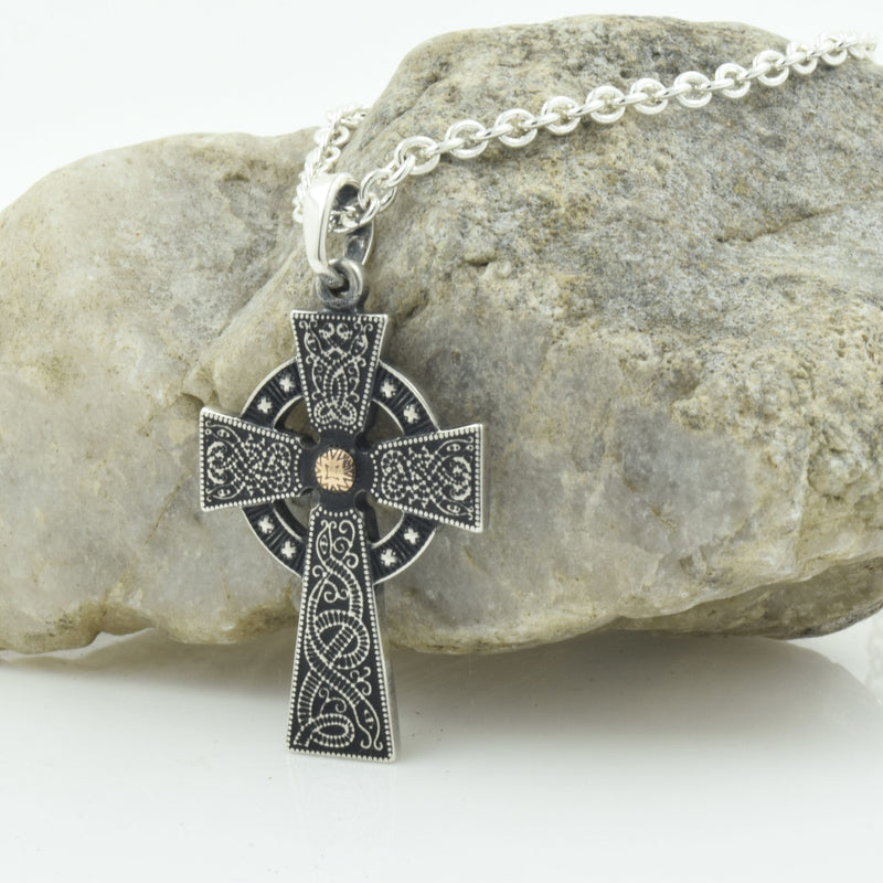 Medium Oxidized Cross - Warrior Series