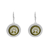 Tree Of Life Connemara Marble Earrings