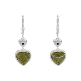 Pendientes de Plata Corazón de Mármol de Connemara