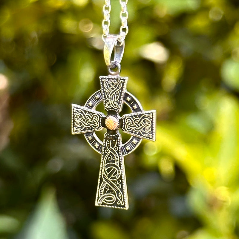 Medium Oxidized Cross - Warrior Series