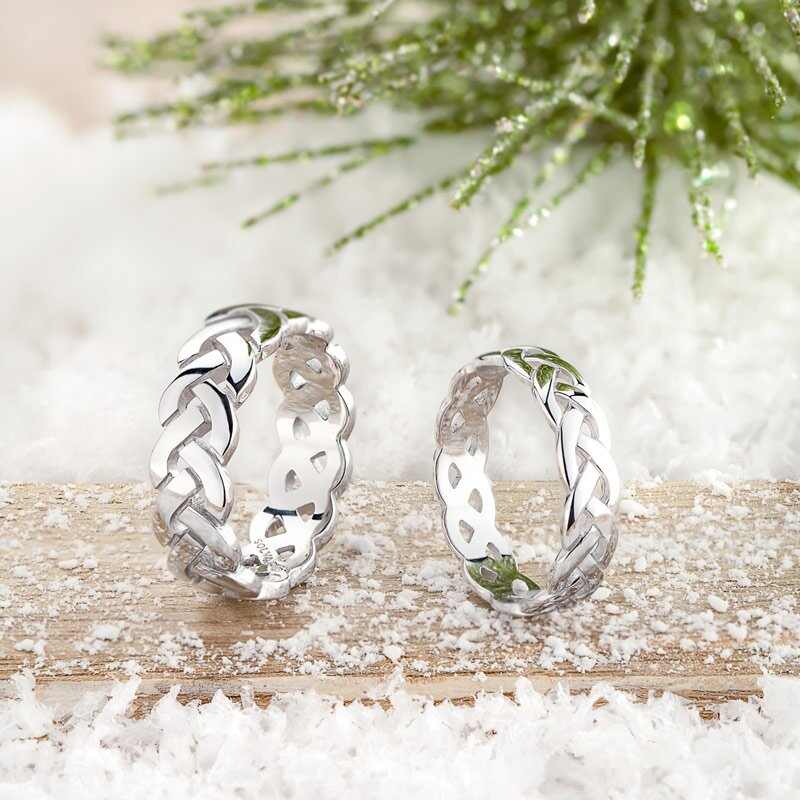 Mens Silver Celtic Knot Ring 2