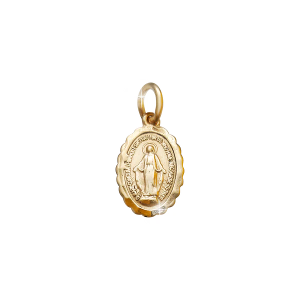 Medalla Milagrosa de 9 quilates y 12 mm