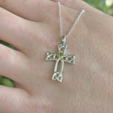 Trinity Knot Celtic Cross Necklace
