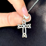 Trinity Knot Celtic Cross Necklace