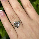 Anillo de nudo trinity de plata de ley | Anillo irlandés | Anillo celta