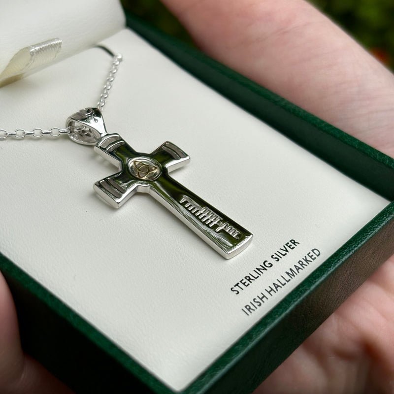Luxury Ogham Trinity Faith Cross