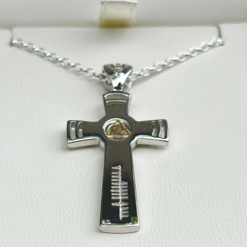 Luxury Ogham Trinity Faith Cross
