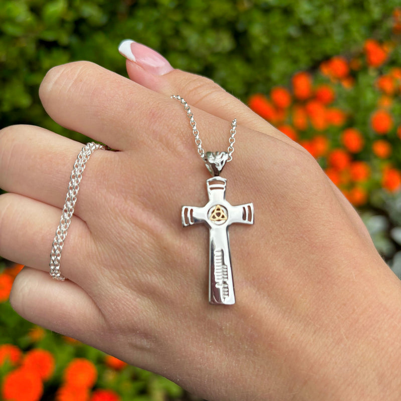 Luxury Ogham Trinity Faith Cross