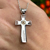 Luxury Ogham Trinity Faith Cross