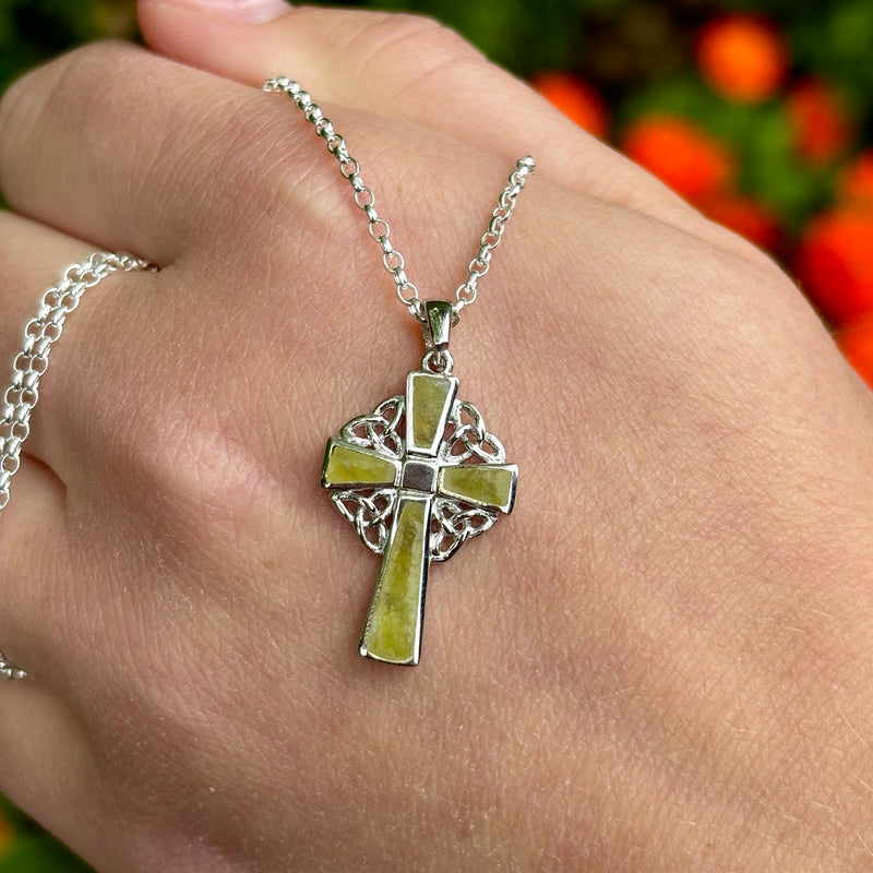 Connemara Marble Double Sided Cross