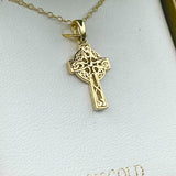 Very Small 10K Gold Small Celtic Cross