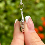 Claddagh Silver Connemara Marble Pendant