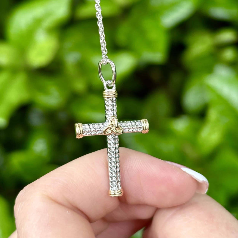 Silver Rope Celtic Cross