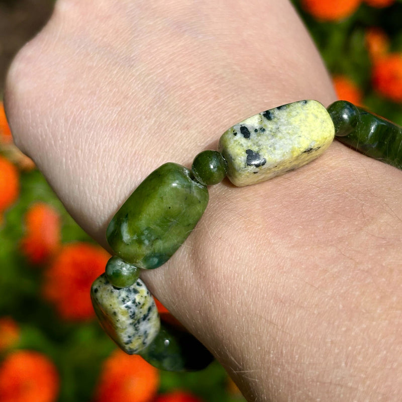 Pulsera de cuentas múltiples de mármol de Connemara