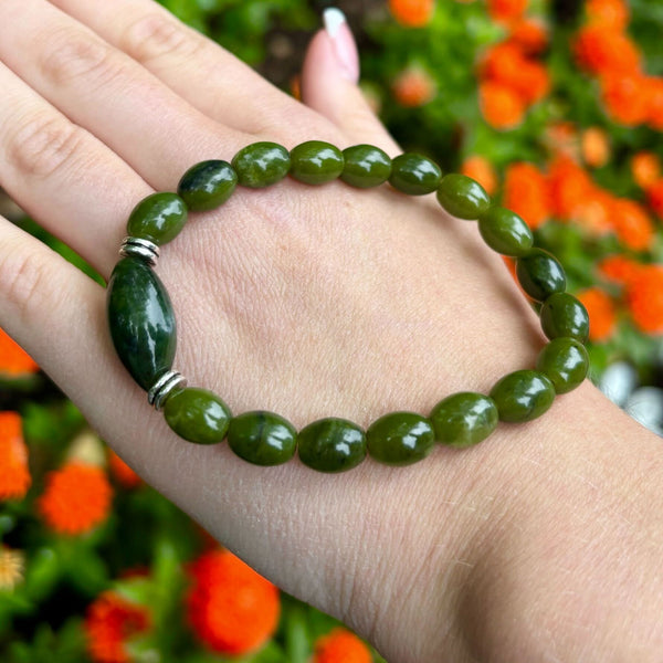 Pulsera de Mármol de Connemara con forma de Sandía