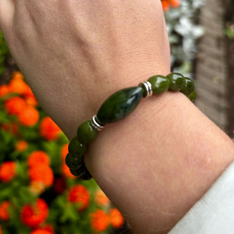 Pulsera de Mármol de Connemara con forma de Sandía