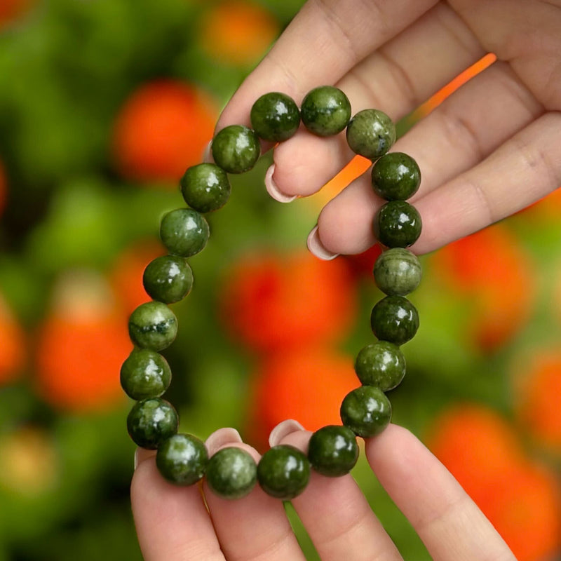 Connemara Marble Beaded Stretch Bracelet