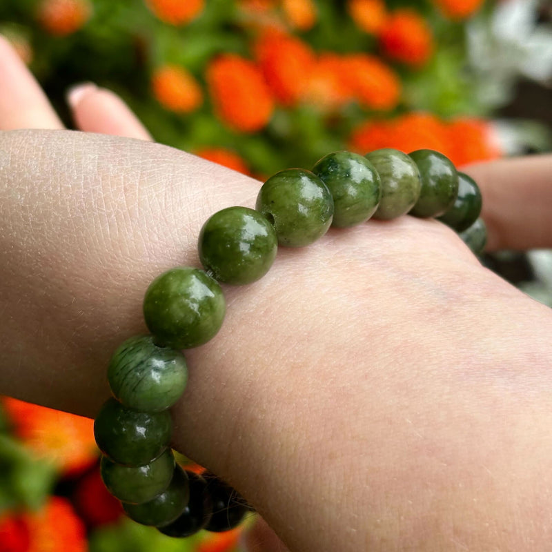 Connemara Marble Beaded Stretch Bracelet