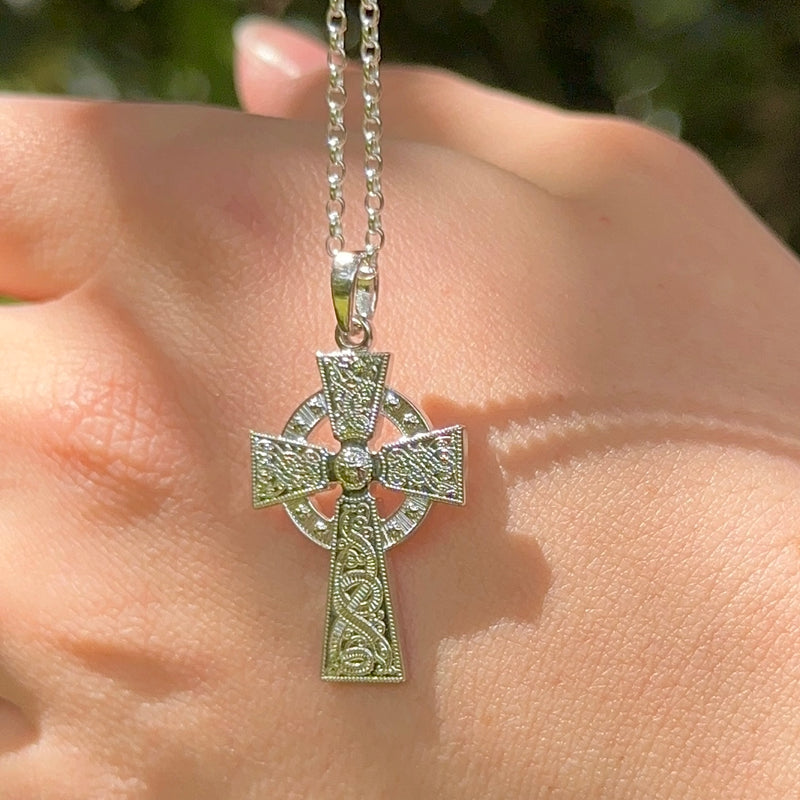 Medium Silver Cross - Warrior Series
