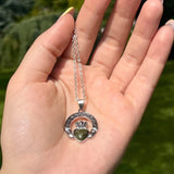 Claddagh Connemara Marble Pendant Necklace