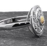 Solstice Ring with 18K Gold Bead