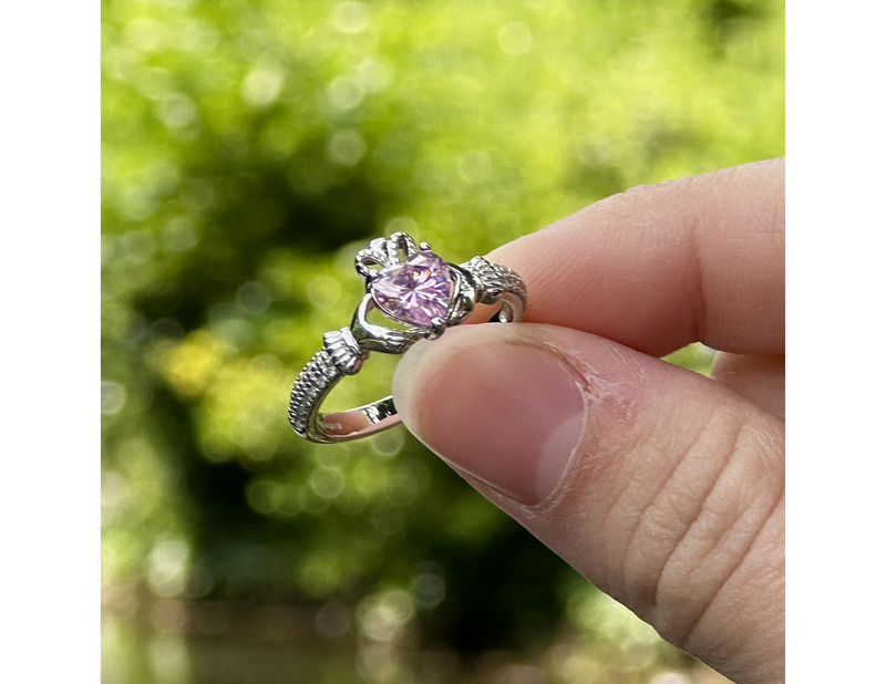 claddagh birthstone ring
