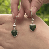 Pendientes de Plata Corazón de Mármol de Connemara