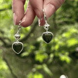Pendientes de Plata Corazón de Mármol de Connemara