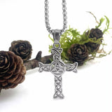 Trinity Knot Celtic Cross Necklace