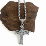 Trinity Knot Celtic Cross Necklace