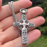 Large Cross Necklace Double Sided