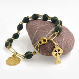 Connemara Marble Rosary Bracelet