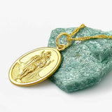 Medalla de San Cristóbal de oro de 9 quilates