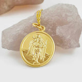 Medalla de San Cristóbal de oro de 9 quilates