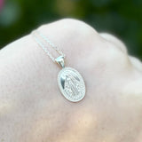Medalla Milagrosa pequeña de plata de ley